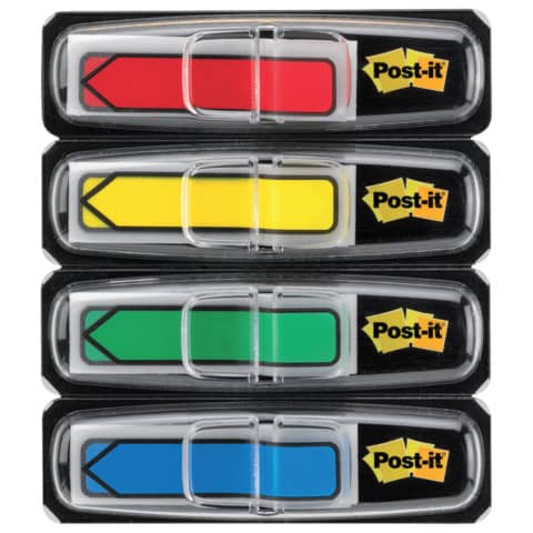 Segnapagina removibili Post-it® Index Mini ''Freccia'' 684 classici assortiti 4 confezioni da 24 - 684ARR3